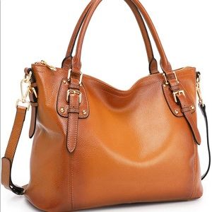 EUC Kattee Women's Genuine Leather Handbags Shoulder Tote